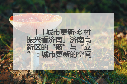 「城市更新·乡村振兴看济南」济南高新区的“破”与“立”：城市更新的空间密码与品质进阶