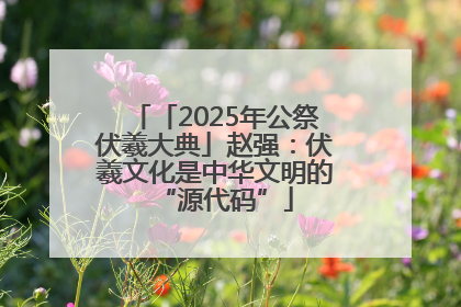 「2025年公祭伏羲大典」赵强：伏羲文化是中华文明的“源代码”