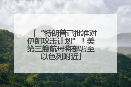 “特朗普已批准对伊朗攻击计划”！美第三艘航母将部署至以色列附近