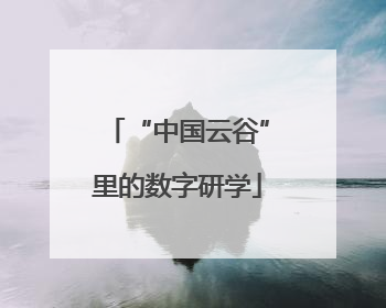 “中国云谷”里的数字研学