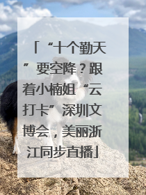 “十个勤天”要空降？跟着小楠姐“云打卡”深圳文博会，美丽浙江同步直播