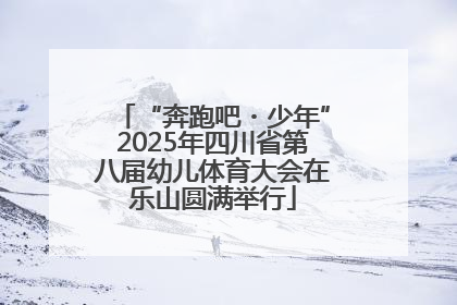 “奔跑吧・少年”2025年四川省第八届幼儿体育大会在乐山圆满举行