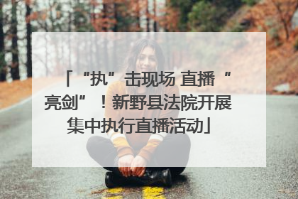 “执”击现场 直播“亮剑”！新野县法院开展集中执行直播活动