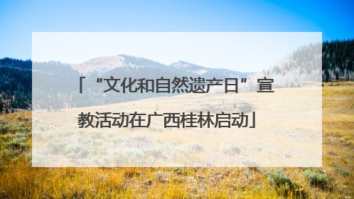 “文化和自然遗产日”宣教活动在广西桂林启动