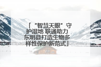 “智慧天眼”守护湿地 联通助力东明县打造生物多样性保护新范式