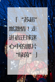 “苏超”燃激情！走进宿迁球迷心中的那片“绿茵”