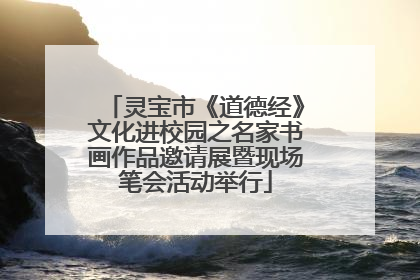 灵宝市《道德经》文化进校园之名家书画作品邀请展暨现场笔会活动举行