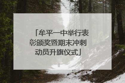 牟平一中举行表彰颁奖暨期末冲刺动员升旗仪式