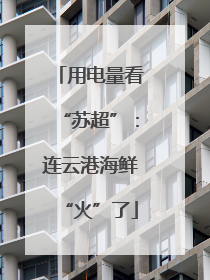 用电量看“苏超”：连云港海鲜“火”了