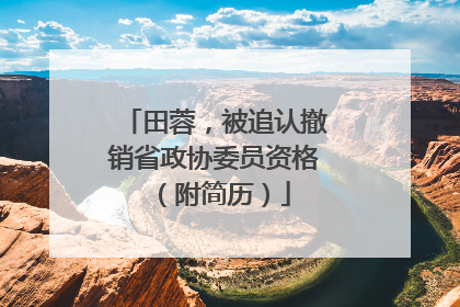 田蓉，被追认撤销省政协委员资格（附简历）