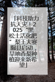科技助力抗天灾！2025“黑松土活化肥”梨王大赛隰县启动，旱地香梨种植迎来新希望