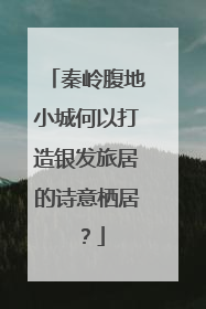 秦岭腹地小城何以打造银发旅居的诗意栖居？