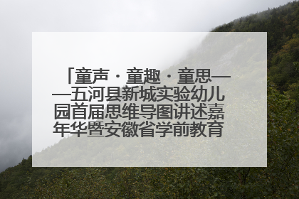 童声・童趣・童思——五河县新城实验幼儿园首届思维导图讲述嘉年华暨安徽省学前教育教研基地园项目阶段性成果展示活动