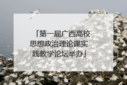 第一届广西高校思想政治理论课实践教学论坛举办