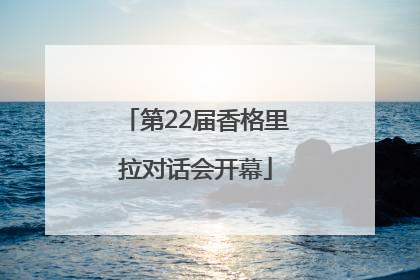第22届香格里拉对话会开幕