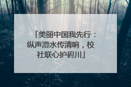 美丽中国我先行：纵声澧水传清响，校社联心护碧川