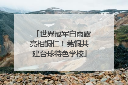 世界冠军白雨露亮相铜仁！莞铜共建台球特色学校