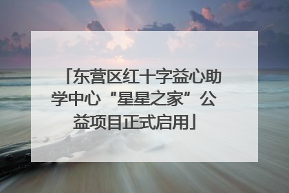 东营区红十字益心助学中心“星星之家”公益项目正式启用