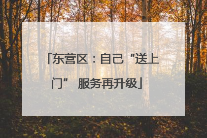 东营区：自己“送上门” 服务再升级