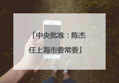 中央批准：陈杰任上海市委常委