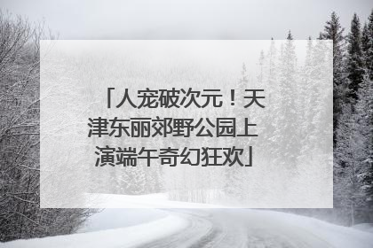 人宠破次元！天津东丽郊野公园上演端午奇幻狂欢