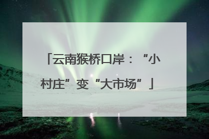 云南猴桥口岸：“小村庄”变“大市场”