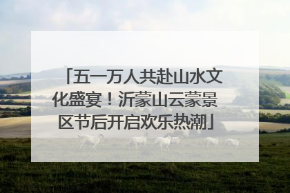 五一万人共赴山水文化盛宴！沂蒙山云蒙景区节后开启欢乐热潮