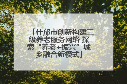 什邡市创新构建三级养老服务网络 探索“养老+振兴”城乡融合新模式
