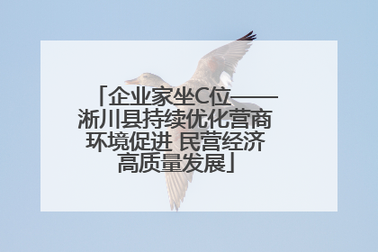 企业家坐C位——淅川县持续优化营商环境促进 民营经济高质量发展