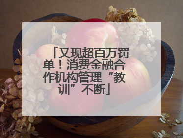 又现超百万罚单！消费金融合作机构管理“教训”不断