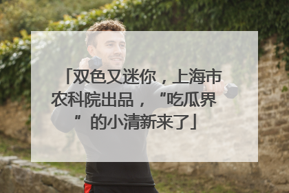 双色又迷你，上海市农科院出品，“吃瓜界”的小清新来了
