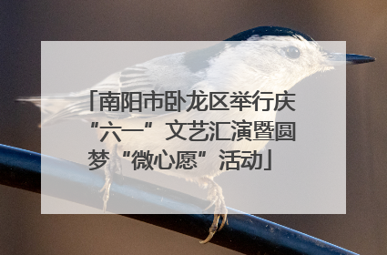 南阳市卧龙区举行庆“六一”文艺汇演暨圆梦“微心愿”活动