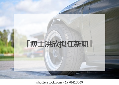博士洪欣拟任新职