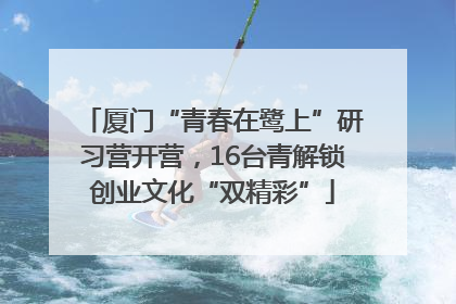 厦门“青春在鹭上”研习营开营，16台青解锁创业文化“双精彩”