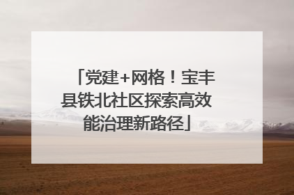 党建+网格！宝丰县铁北社区探索高效能治理新路径