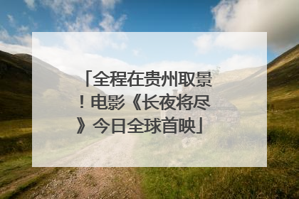 全程在贵州取景！电影《长夜将尽》今日全球首映