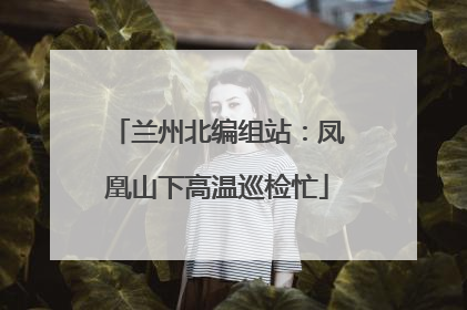 兰州北编组站：凤凰山下高温巡检忙