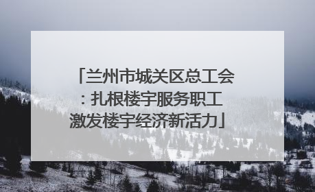 兰州市城关区总工会：扎根楼宇服务职工 激发楼宇经济新活力