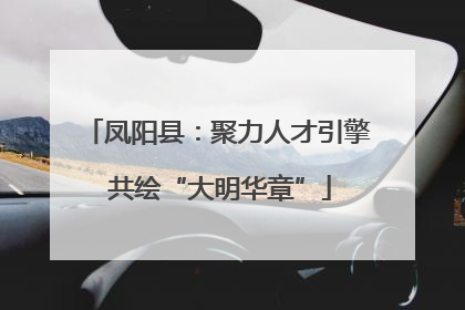 凤阳县：聚力人才引擎 共绘“大明华章”