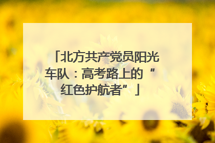 北方共产党员阳光车队：高考路上的“红色护航者”