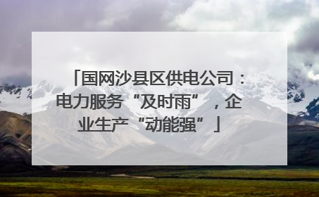 国网沙县区供电公司：电力服务“及时雨”，企业生产“动能强”