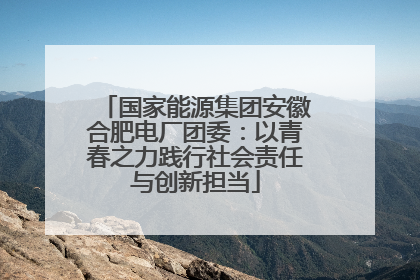 国家能源集团安徽合肥电厂团委：以青春之力践行社会责任与创新担当