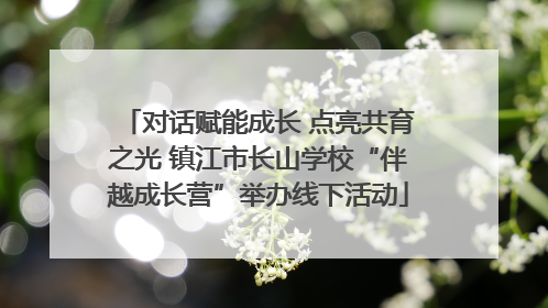 对话赋能成长 点亮共育之光 镇江市长山学校“伴越成长营”举办线下活动