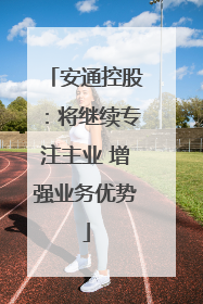 安通控股：将继续专注主业 增强业务优势