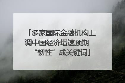 多家国际金融机构上调中国经济增速预期 “韧性”成关键词