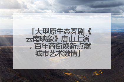 大型原生态舞剧《云南映象》唐山上演，百年商街焕新点燃城市艺术激情