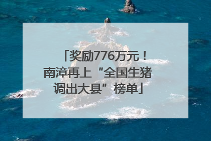 奖励776万元！南漳再上“全国生猪调出大县”榜单