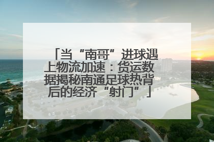 当“南哥”进球遇上物流加速：货运数据揭秘南通足球热背后的经济“射门”