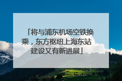将与浦东机场空铁换乘，东方枢纽上海东站建设又有新进展
