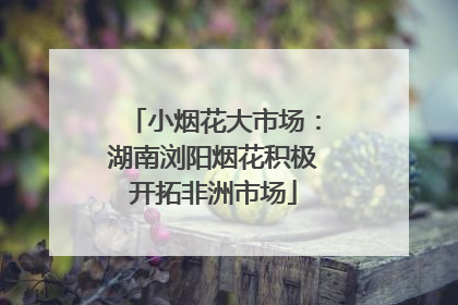 小烟花大市场：湖南浏阳烟花积极开拓非洲市场